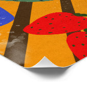 Antiek picknick ontbijt perfect poster (Hoek)