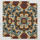 Antiek picknickmat kaart (Voorkant / Achterkant)