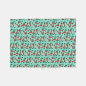 Antiek Pickup Truck-kerstboompattren Fleece Deken (Voorkant (Horizontaal))