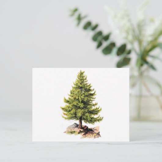 Antiek pingstructuur afdrukken briefkaart (Staand voorkant)