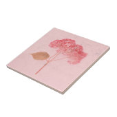  Antiek Pink Hydrangea Land Floral Tegeltje (Zijkant)