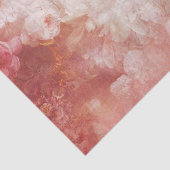 Antiek pioen bloemenbloem  noodlijdend tissuepapier (Detail)