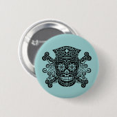Antiek Pirate Nurse Ronde Button 5,7 Cm (Voorkant /achterkant)