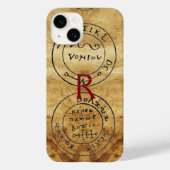 ANTIEK PIRATEN BEHANDELING MAPS MONOGRAM Case-Mate iPhone CASE (Achterkant)