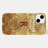 ANTIEK PIRATEN BEHANDELING MAPS MONOGRAM Case-Mate iPhone CASE (Achterkant (horizontaal))
