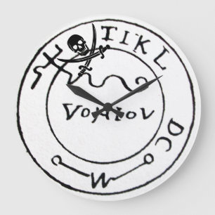 ANTIEK PIRATEN VOOR DE BEHANDELING, SCHAAL EN SCHO GROTE KLOK