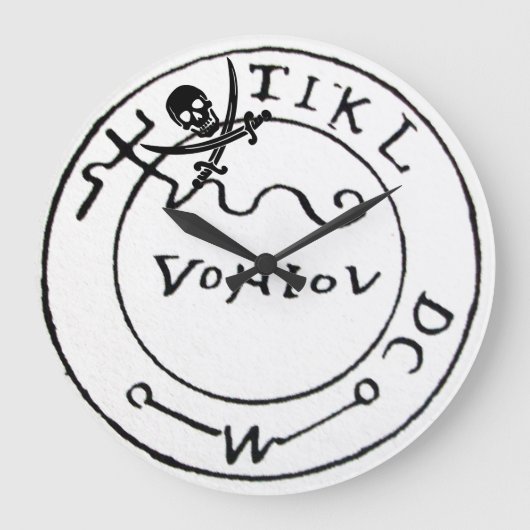 ANTIEK PIRATEN VOOR DE BEHANDELING, SCHAAL EN SCHO GROTE KLOK (Voorkant)