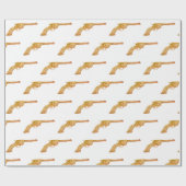 Antiek Pistool Cadeaupapier (Vlak)