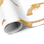 Antiek Pistool Cadeaupapier (Rol Hoek)