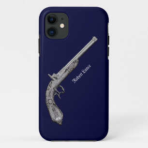 Antiek pistool Persoonlijke Blauwe iPhone 5 Hoes