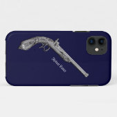 Antiek pistool Persoonlijke Blauwe iPhone 5 Hoes (Achterkant (horizontaal))