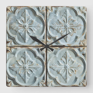 Antiek Plafond Tegel Muurklok Vierkante Klok