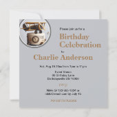 ANTIEK PLANE THEMA VERJAARDAGSTAART KAART (Achterkant)