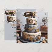 ANTIEK PLANE THEMA VERJAARDAGSTAART KAART (Voorkant / Achterkant)