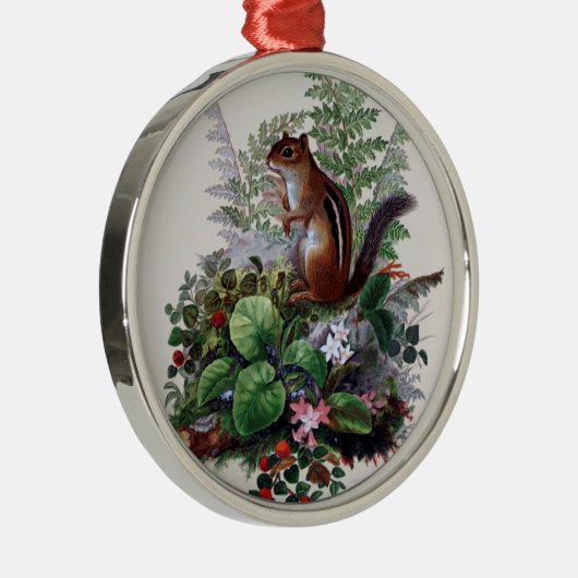 Antiek Planten van Woodland en Chipmunk Ornament (Rechts)