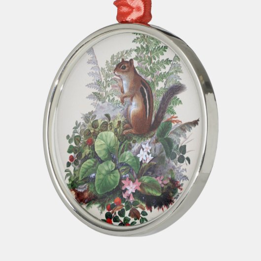 Antiek Planten van Woodland en Chipmunk Ornament (Links)