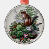 Antiek Planten van Woodland en Chipmunk Ornament (Voorkant)