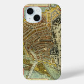 Antiek plattegrond van Amsterdam, Nederland Case-Mate iPhone Case (Achterkant)