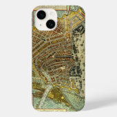 Antiek plattegrond van Amsterdam, Nederland Case-Mate iPhone Case (Achterkant)
