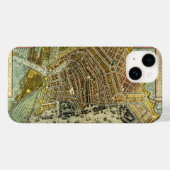 Antiek plattegrond van Amsterdam, Nederland Case-Mate iPhone Case (Achterkant (horizontaal))