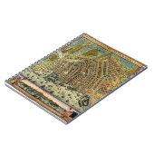 Antiek plattegrond van Amsterdam, Nederland Notitieboek (Linkerzijde)