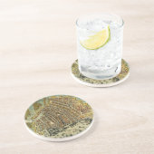 Antiek plattegrond van Amsterdam, Nederland Zandsteen Onderzetter (Zijkant)