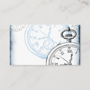 Antiek Pocket Watch Clock Collage Time Machine Visitekaartje