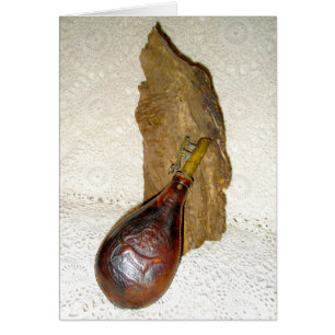 Antiek poeder- of warmeflessen - burgeroorlog