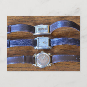 Antiek polshorloges briefkaart
