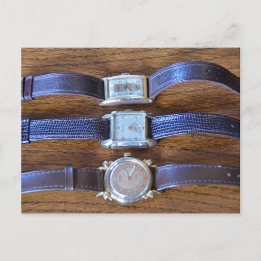 Antiek polshorloges briefkaart (Voorkant)