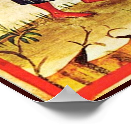 ANTIEK POMEGRANAAT TREE POSTER (Hoek)