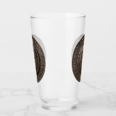 Antiek pompoenmunt glas (Links)