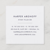 Antiek pony Geometric Vierkante Visitekaartje (Achterkant)