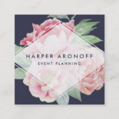 Antiek pony Geometric Vierkante Visitekaartje (Voorkant)