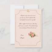 Antiek poppen 'Be My Bridesmaid' Kaart (Achterkant)