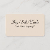 Antiek poppen Visitekaartjes Rubylane Ebay Etsy (Achterkant)