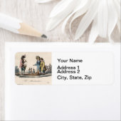 Antiek poppenkinderen Show Dans Etiket (Insitu)