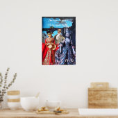 ANTIEK POPPETS MASQUERADE COSTUME PARTY MONOGRAM POSTER (Keuken)