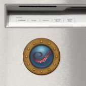 Antiek Porthole met Uitzicht van diep Zee Magneet (Insitu (Vaatwasser))