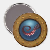 Antiek Porthole met Uitzicht van diep Zee Magneet (Voorkant / Achterkant)