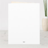 Antiek portret van de kerstman kaart (Achterkant)