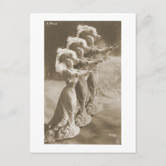 Antiek portretten en illustraties van vrouwen Briefkaart