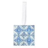 Antiek  Portugees Tegels Azulejo Kerstmis Decoratie (Voorkant)