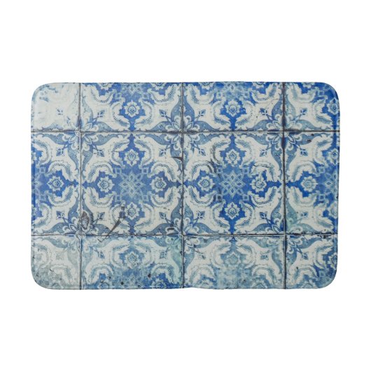 Antiek  Portugees Tiles Pattern - Azulejo Badmat (Voorkant)