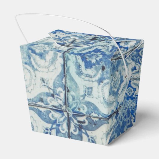 Antiek  Portugees Tiles Pattern - Azulejo Bedankdoosjes (Achterkant)