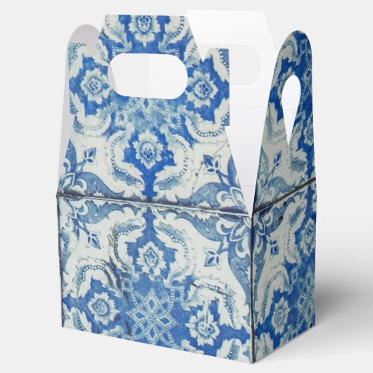 Antiek  Portugees Tiles Pattern - Azulejo Bedankdoosjes (Geopend)