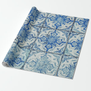 Antiek  Portugees Tiles Pattern - Azulejo Cadeaupapier