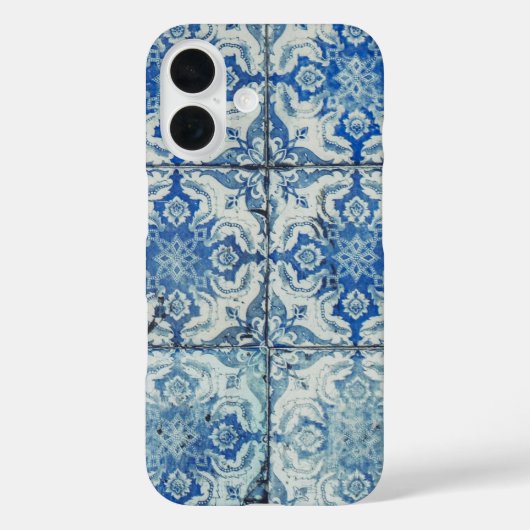 Antiek  Portugees Tiles Pattern - Azulejo Case-Mate iPhone Case (Achterkant)