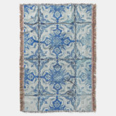Antiek  Portugees Tiles Pattern - Azulejo Deken (Voorkant Verticaal)