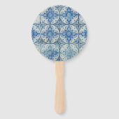 Antiek  Portugees Tiles Pattern - Azulejo Handwaaier (Voorkant)